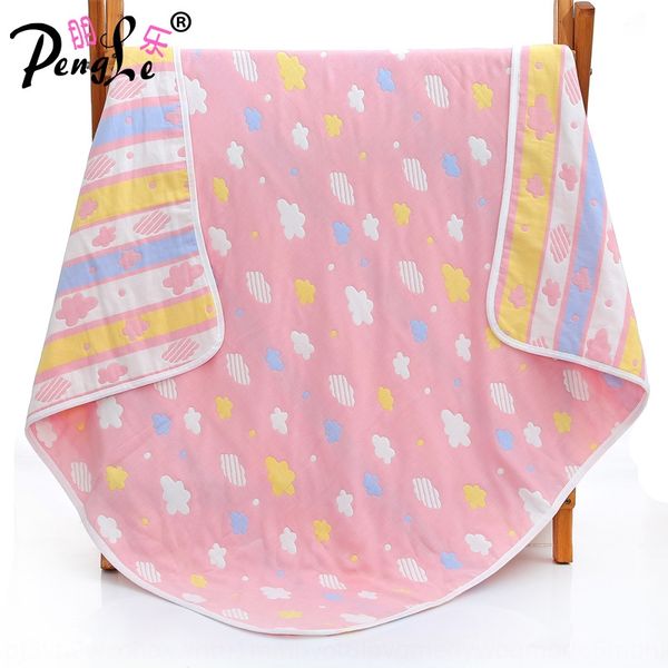 

yxswe pure cotton gauze bath jacquard bath towel six layers jacquard cartoon children 80*80 children quilt newborn cold proof blanket towel