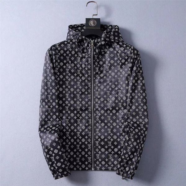 

new2020 men's fashion reflective designer jacket outdoor windbreaker v-neck collar zipper jackets men designers jacket winter outwear c, Black;brown