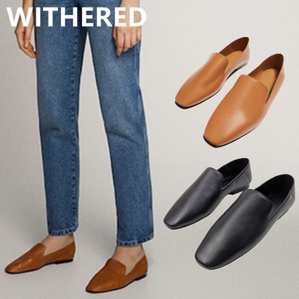 

withered slip-on loafers women shoes woman women shoes flat moccasin, Black