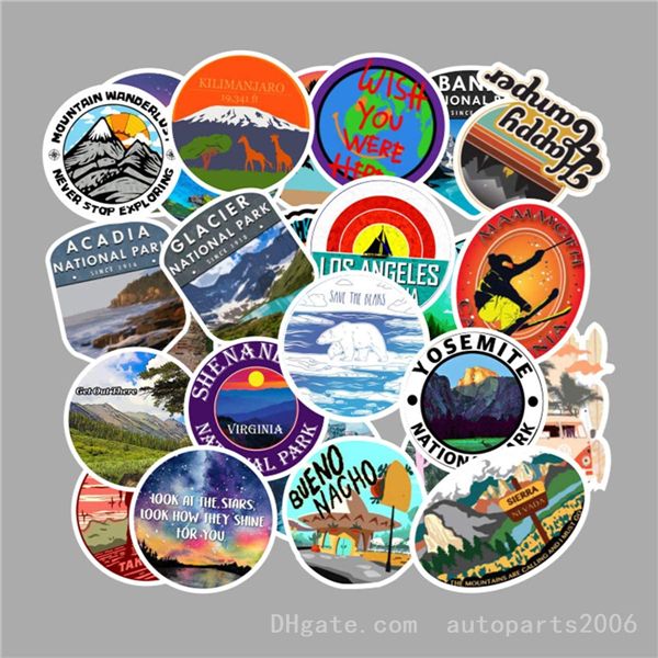 

100pcs / lot hotsale открытый декорация граффити наклейки no-повторяющиеся водонепроницаемый моды стикер macbook шлем велосипеда камера авто
