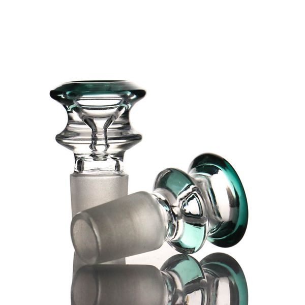 Narghilè da 14 mm Ciotola in vetro maschio a doppio strato con un kit dabber bong accessorio cono tubi per fumare giunto da 18 mm