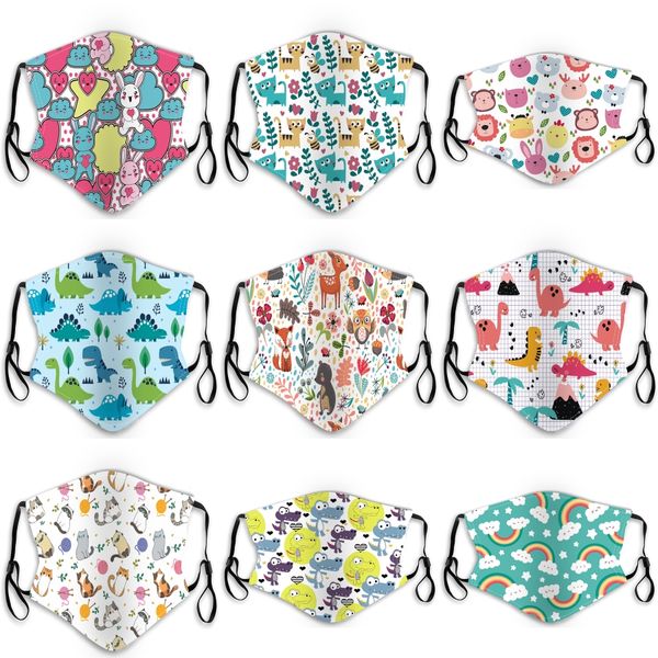

40 style skull mask personalized 3d printed masks dustproof fashion printed ice silk fabric washable xd23444#436