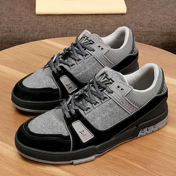 

2020 causal shoes men luxury fashion sneakers zapatos de hombre trainer sneaker mens shoes fashion type chaussures pour hommes fast shipping, Black