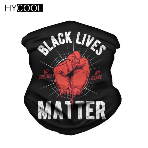 

hycool new hiking headwear black lives matter printing camping scarf magic tube bandana balaclava traveling scarves balaclava