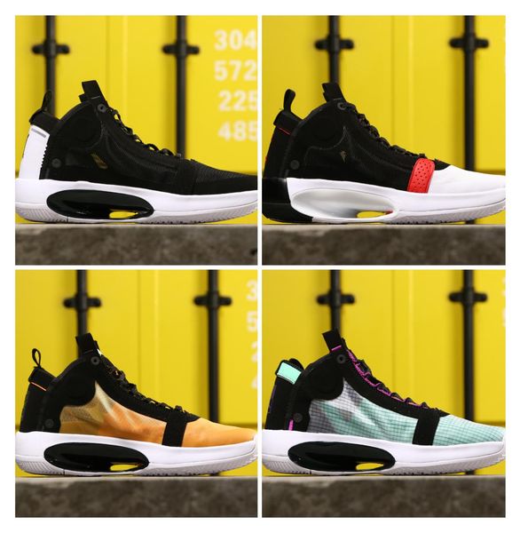 

2020new black red 34 basketball shoes men women jumpman white metallic silver platinum tint space sport sneakers trainer