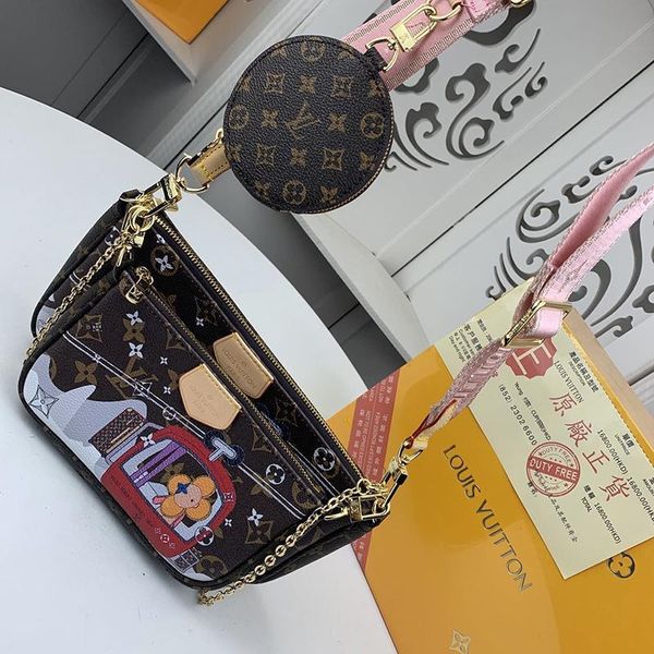 

womens bag bolso bandolera wallet purses crossbody bag vintage classic money coin pocket leather womens chain shoulder bags