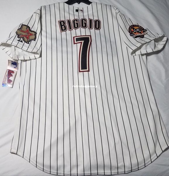 

majestic houston pinstripe #7 craig biggio jersey mens stitched wholesale big and tall size xs-6xl baseball jerseys, Gray
