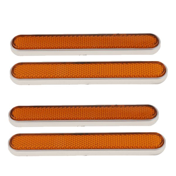 

4pcs orange latch cover reflectors for 2014-2018 harley touring saddlebags reflector, left & right