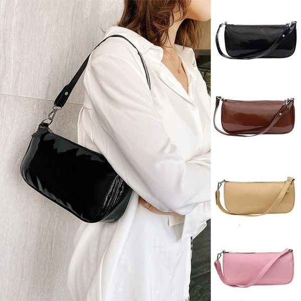

vintage baguette bag leather shoulder bag for women wild bolsos mujer 2020 messenger shoulder bag