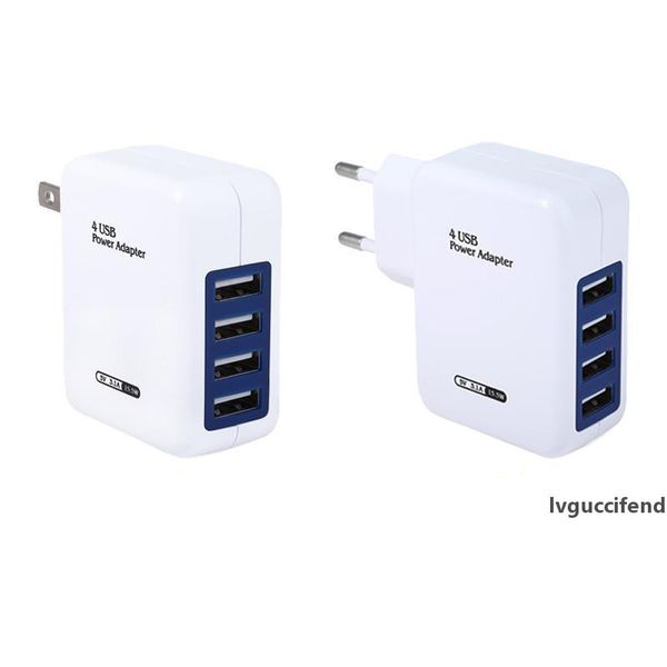 

4usb charger us plug 5voutput travel charger for iphone/vivo x21/samsung s7 s9/huawei p20 nova mate8/oppo r17 r15