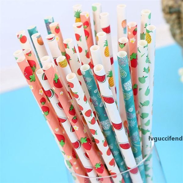

disposable fruit straw paper biodegradable straw paper drink straw party 25 pcs a lot on promotion