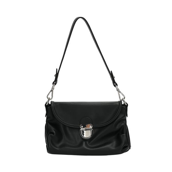 

retro totes bags for women 2020 vintage soft handbag female small subaxillary bags casual retro mini shoulder bag black