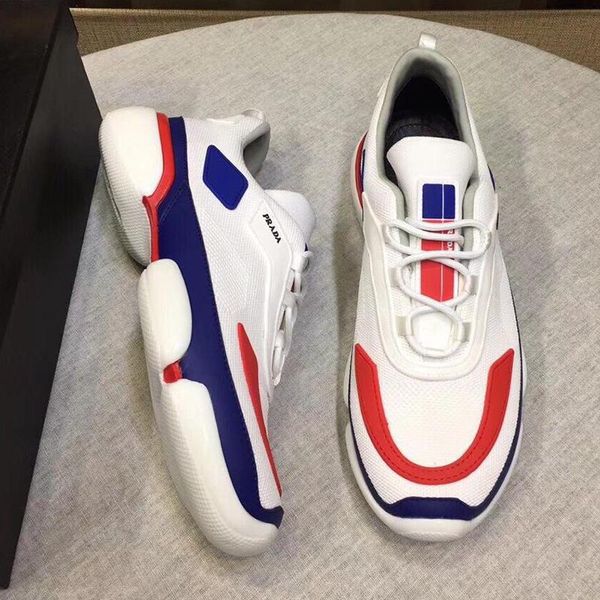 

fashion men casual shoes platform sneakers chaussures de sport pour hommes with original box knit fabric cloudbust sneakers luxury men shoes