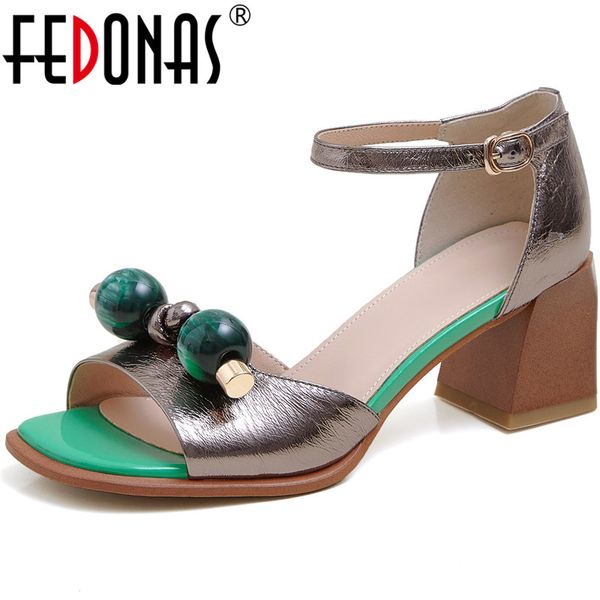 

fedonas сладкие brand design пряжка женская обувь подлинная каблуки кожа толстые насосы летние новые ретро свадебные офиса обувь женщина, Black