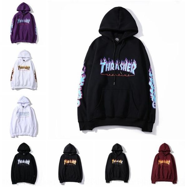 

flame classic printed men's suit hooded flame classic printed men's suit hooded sweater sweater sale, Black