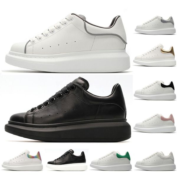 

with socks men women platform leisure sneakers genuine leather lovers daily dress party casual jogging shoes trainers 36-44, Black