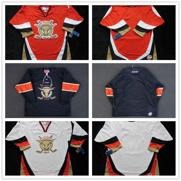 

new echl san francisco bulls mens womens kids custom any name any no. black red white hockey jerseys goalit cut