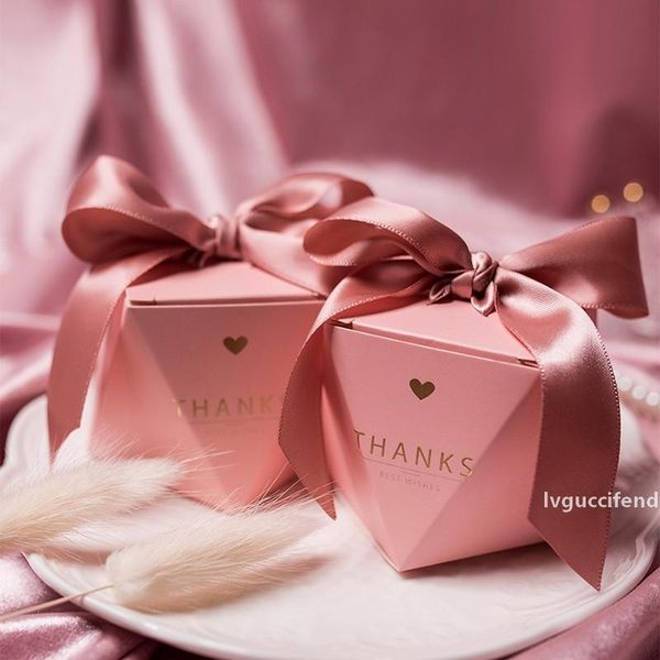 

new creative pink candy boxes wedding favors and gifts box party supplies baby shower paper chocolate boxes package thank you