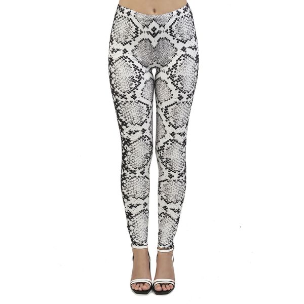 

fashion leggins mujer snake skin printing legging feminina leggins fitness woman flexible pants workout leggings, Black