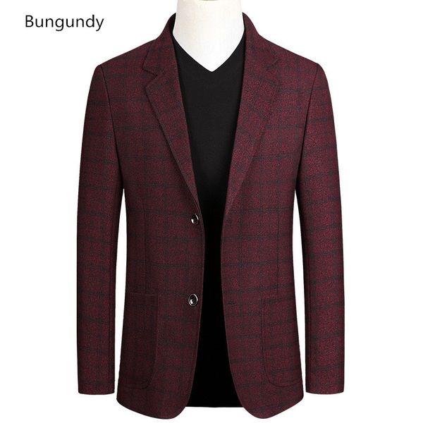 

men spring autumn slim fit plaid blazer jacket mens casual business solid blazers single breasted coat elegant blaser masculino, White;black