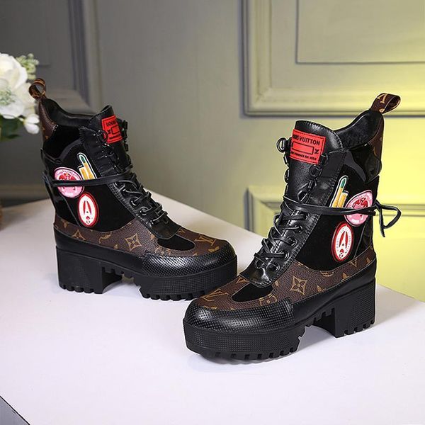 

womens shoes boots thick platform luxury bottes femmes sd1480 laureate platform desert boot with box womens shoes casual design fast ship