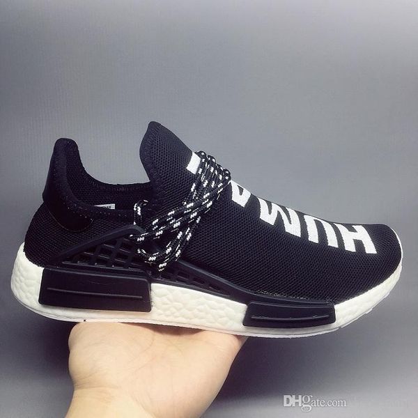 

nmd pharrell x human race runner designer sneakers mens casual sports shoes luxury shoes womens running shoes runner36-47, Black