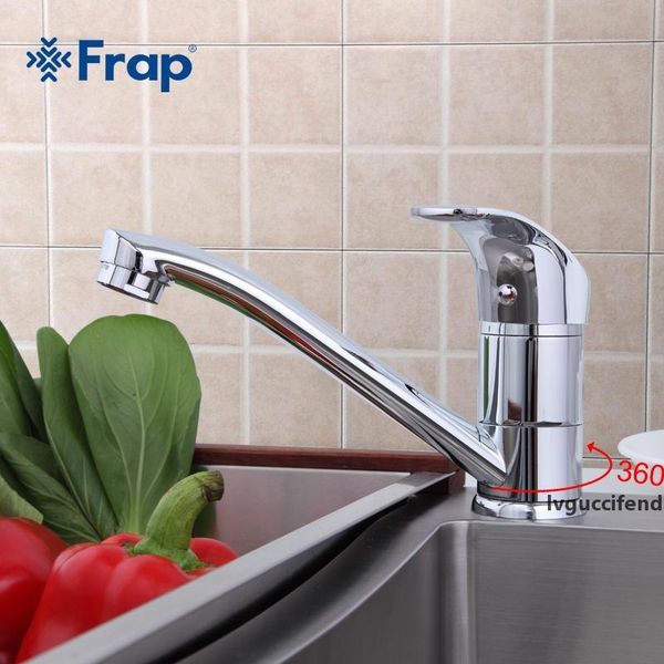 

frap deck mounted kitchen sink faucet and cold water chrome/ mixer tap 360 degree rotation basin mixer f4536 t200424
