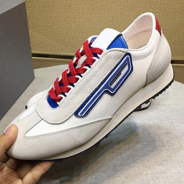 

lightweight suede and nylon sneakers men 's shoes manner schuhe comfortable chunky sneakers luxury lace -up low men shoes fast del, Black