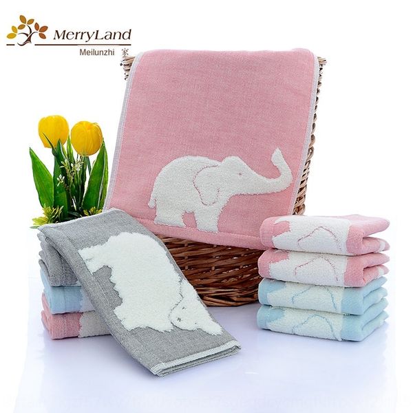 

cotton gauze cartoon elephant oem cotton gauze children's jacquard towel cartoon elephant jacquard children's towel oem