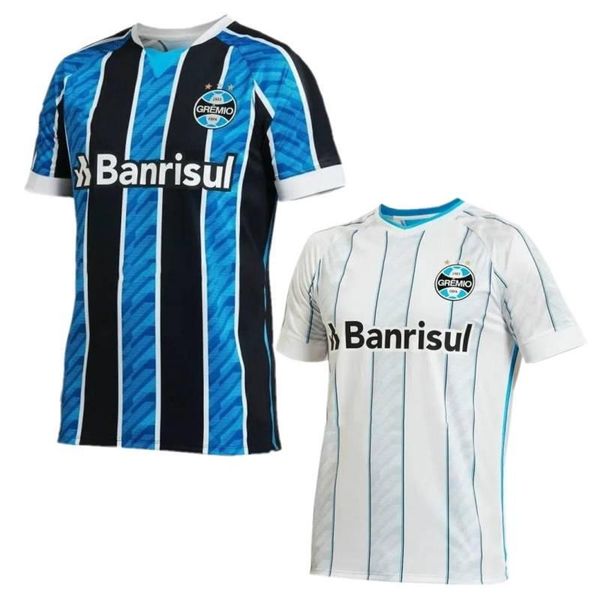 

2020 гремио футбол джерси 2020/21 # 11 everton лучаны home away форменные mens # 29 diego суз alisson майкон футбол рубашки, Black;yellow