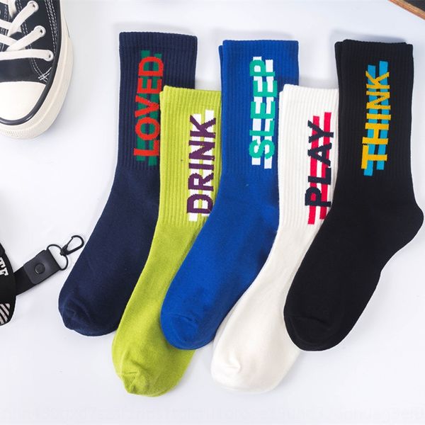 

английское же письмо середины трубка хлопка скейтборд хип-хоп моды спортивной бренд плюсы и носки мода носки высоких-топ, Black