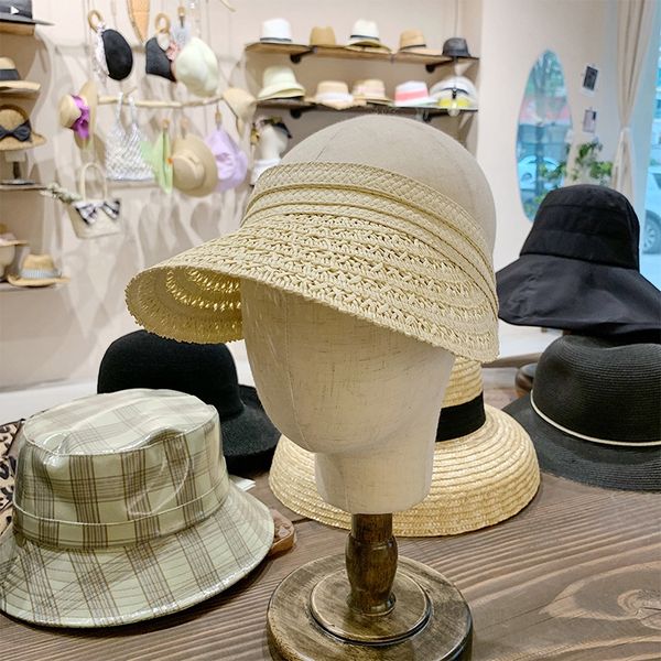 

sz/korean style hollowed-out breathable hollow sunscreen hat hat no sunscreen summer travel match mingyuan, Blue;gray