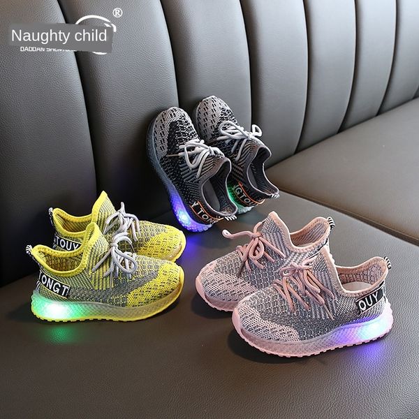 

children's coconut sneakers sports children's coconut 2019 autumn new girls' casual daddy boys' sports shoes baby net sh, Black