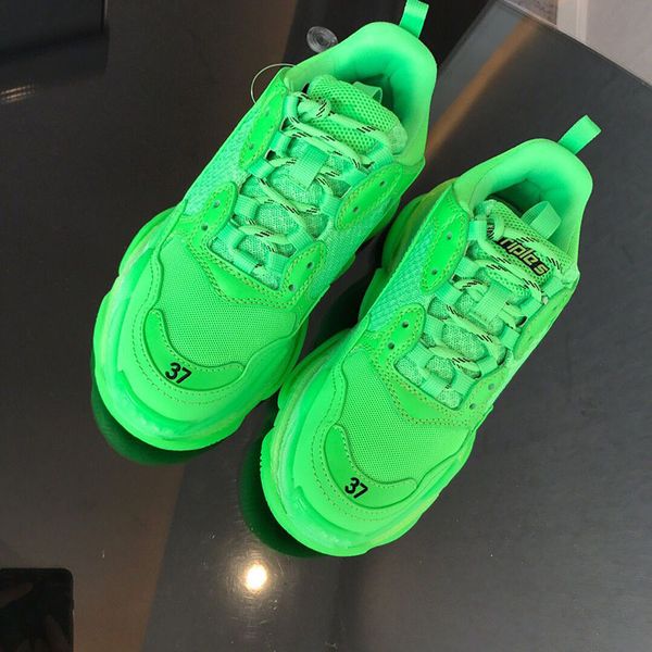 

crystal bottom men women running shoes outdoor athletic ladies walking casual sneakers triple s brand male female sports shoes