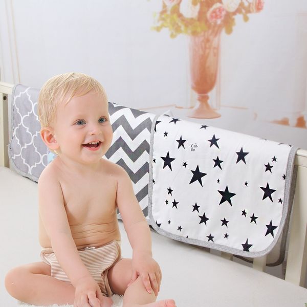 

pu pu mi pure cotton baby foldable convenient diaper pad waterproof diaper pad