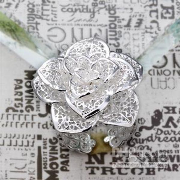 

wholesale - retail christmas gift, new 925 silver fashion ring r101, Golden;silver