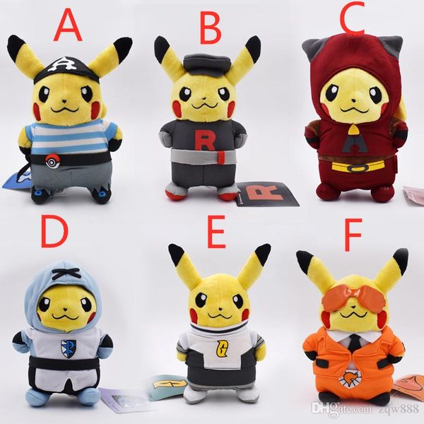 

more style pika cosplay charizard plush stuffed toy child gifts 8inch 20cm