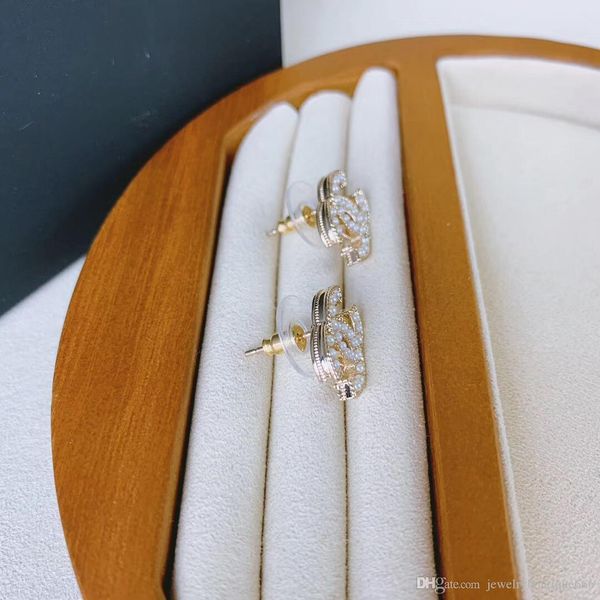 

new arrival friends stud earring with pearl for women earrings wedding jewelry gift ps5770, Golden