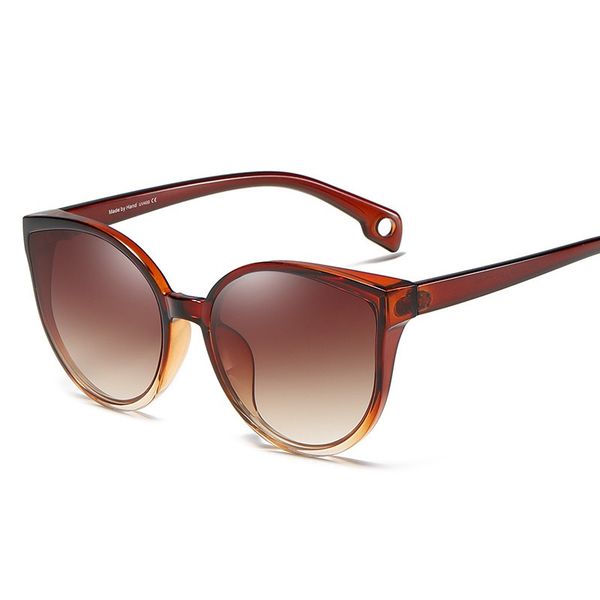 

new classic oval black women sunglasses female vintage luxury plastic brand designer cat eye sun glasses uv400 fashion eyewear, White;black