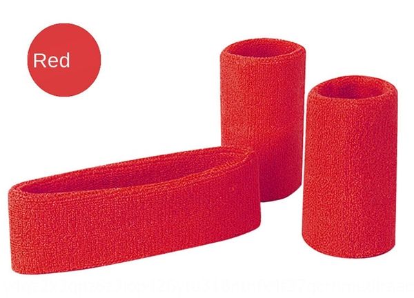 

red sports hair red sporting goods student ball hair band wrist band strap wrist strap clothing matching striped socks factory, Black;red
