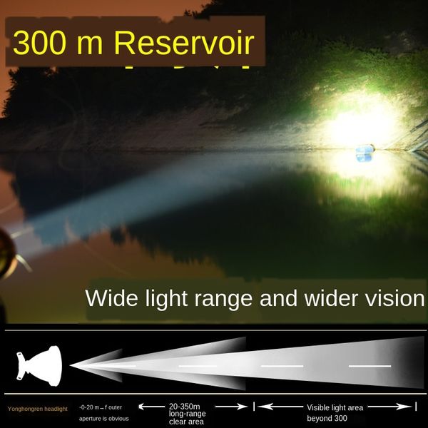 

2d231 led headlight high-light charging ultra-bright long-range flashlight outdoor 3 lithium battery hernia probe miner's flashlight fl