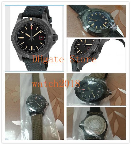 

2 style luxury wristwatches avenger blackbird automatic nylon strap black dial titanium v1731110-bd74gcvt 44mm mens luxury watches, Slivery;brown