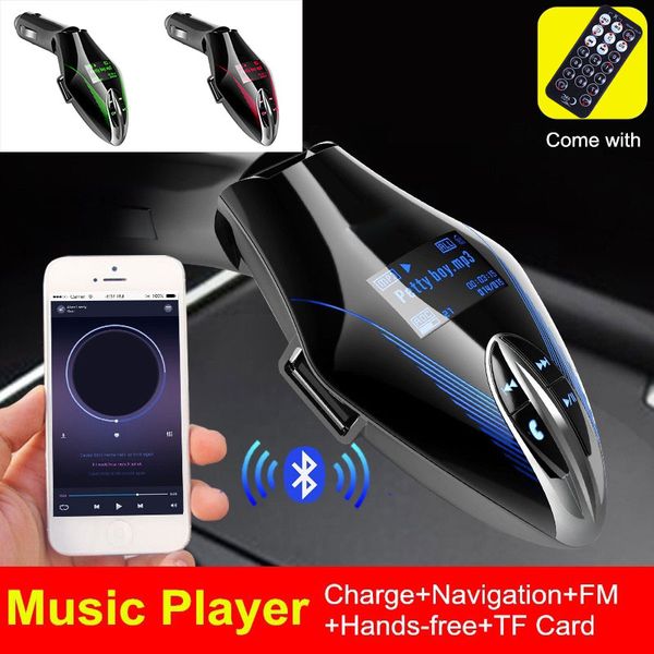 

vanjew fm передатчик aux стерео usb led автомобильное зарядное устройство bluetooth mp3 плеер card радио