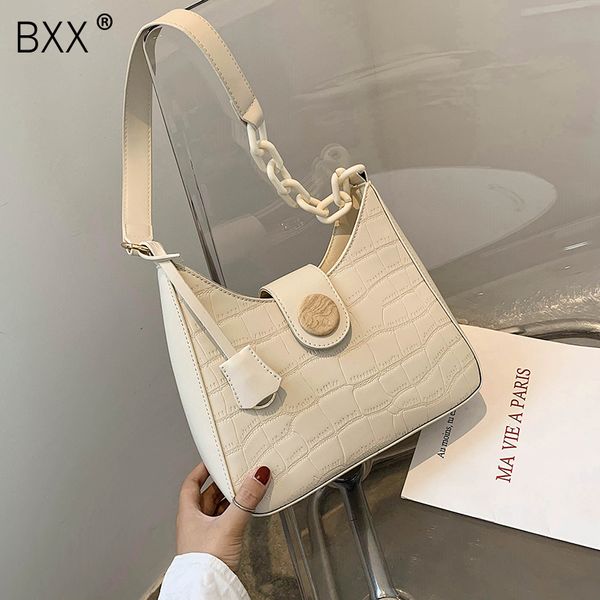 

bxx] crocodile pattern pu leather bags for women 2020 autumn fashion shoulder handbags and purse female travel bag hn951