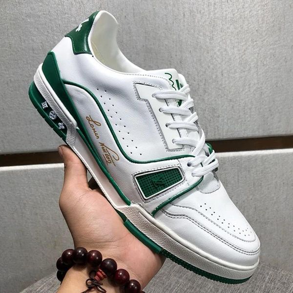 

2020 casual mens shoes luxury trainer sneaker zapatos de hombre mens shoes luxury fast ship with box fashion sneakers chaussures pour hommes, Black