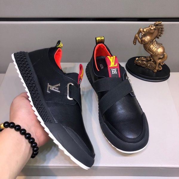 

2020t limited edition men's elastic comfortable casual sneakers, stylish wild and comfortable outdoor men's shoes, size: 38-45, Black