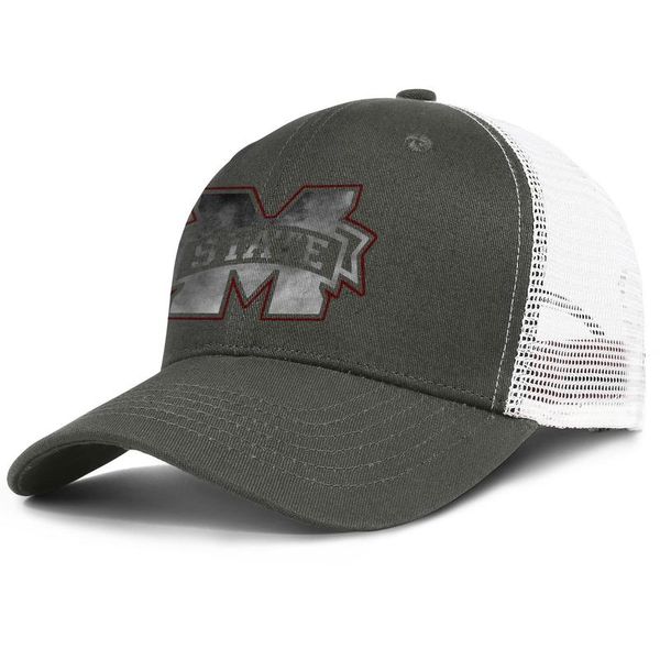 

mississippi state bulldogs football core smoke logo mens and womens adjustable trucker meshcap designer blank custom classic golden usa, Blue;gray