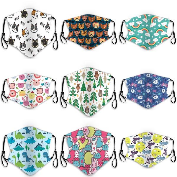 

floral print mask breathable foldable mouth masks anti dust washable reusable sunscreen masks face mask without filter designer mask#360