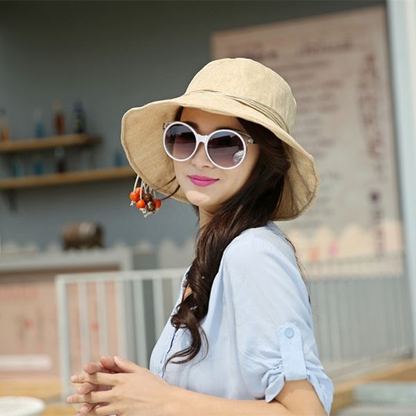 

net red fisherman women's face-covering korean sunscreen uv bucket bucket hat large eaves sun hat single side big edge all-match, Blue;gray
