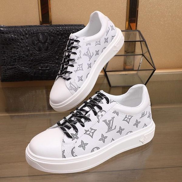 

drop ship men shoes luxury designer comfortable sports shoes vintage plus size lace -up low casual men shoes scarpe da uomo, Black